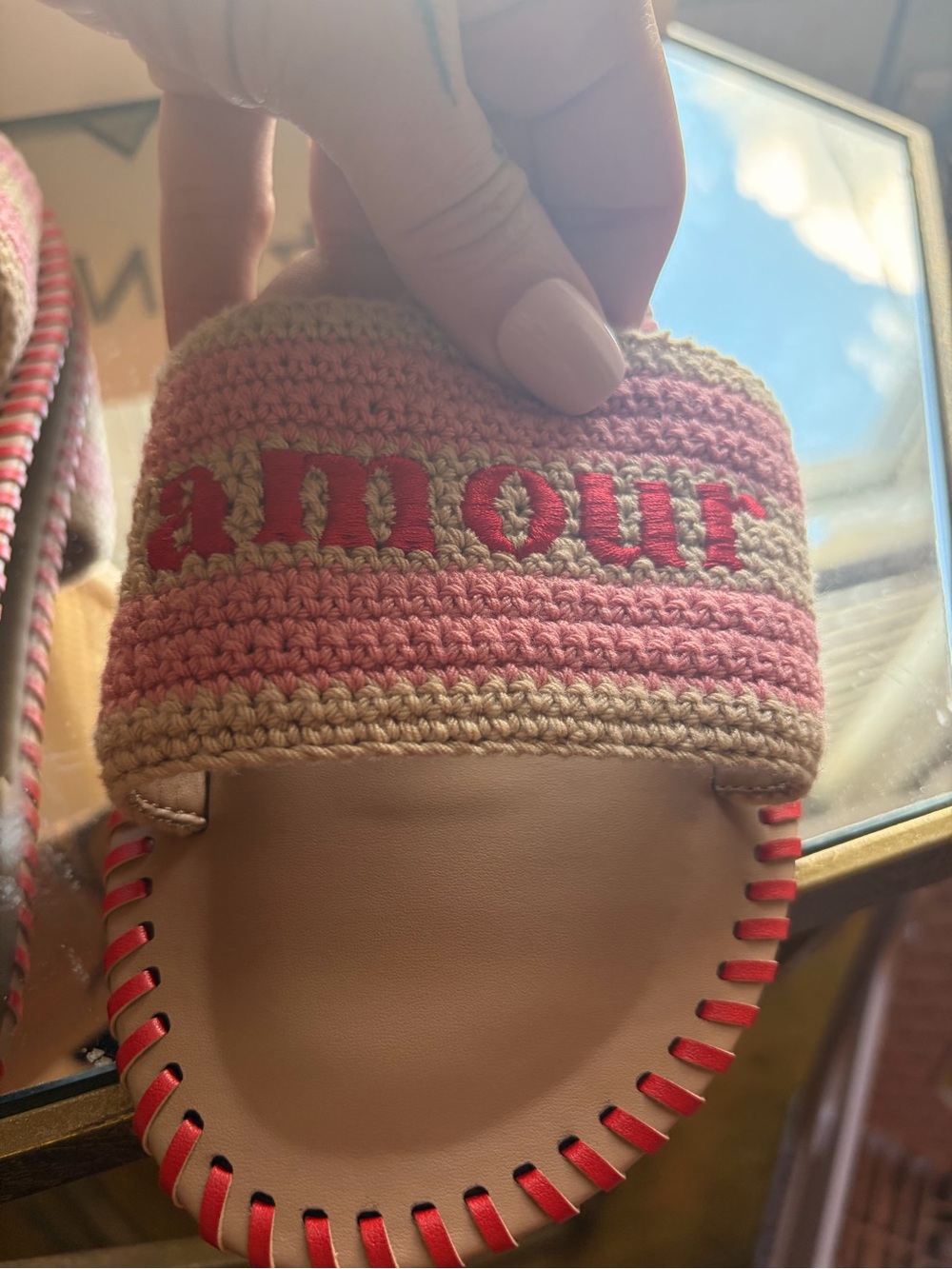 NWT On 34th Madelyn Woven Amour Flat Slide, Size 9 1/2 - Picture 5 of 8